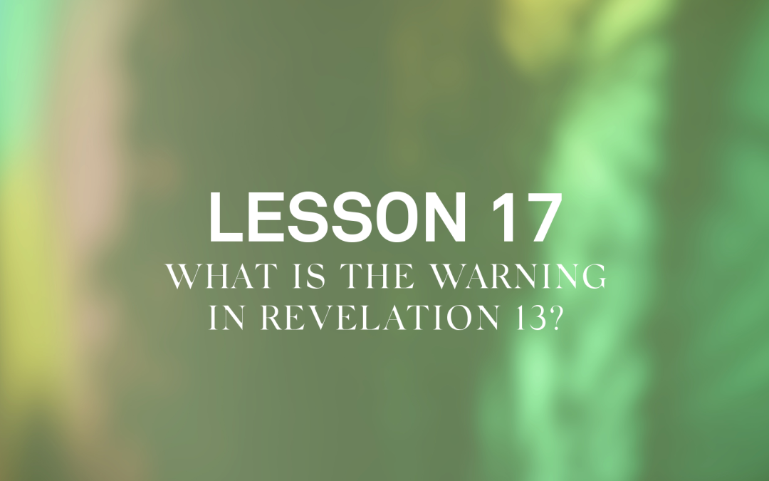 What is the warning is Revelation 13?
